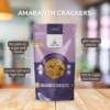 amaranth crackers are gluten free and vega. they are perfect for snacking.